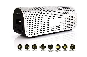 Колонка портативная 5 Вт,10 часов прослушивания музыки, MicroSD, AUX, блютуз, функция внешнего аккумулятора REMAX H1