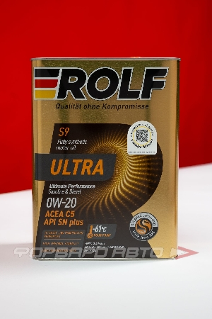 Купить Масло моторное 0W20 4л, Ultra C5 SN Plus ж/б (с) ROLF 322940 Масло моторное 0W20 4л, Ultra C5 SN Plus ж/б (с) ROLF 322940