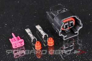 Разъем 2-х контактный топливной форсунки (без провода) CARGEN AX6582S