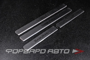 Накладки на пороги нержав. сталь Ssangyong (4шт.)  