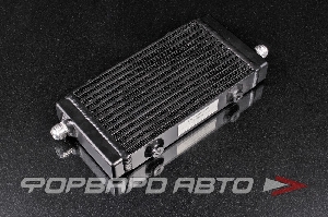 Радиатор масляный 290*140*40 14 рядов универсальный вход AN10 (маслокулер / oil cooler) черный BLACKROCK URS-529B