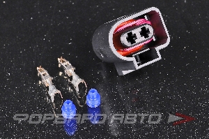 Разъем 2-х контактный освещения дверей, омывателя  (с проводами) CARGEN AX6722