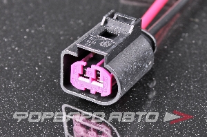 Разъем 2-х контактный аккумуляторной батареи (с проводами) CARGEN AX6622