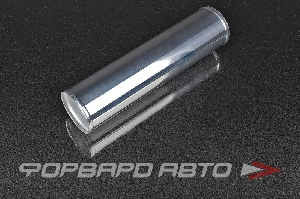Патрубок алюминиевый 76 мм прямой хром AUTOBAHN88 