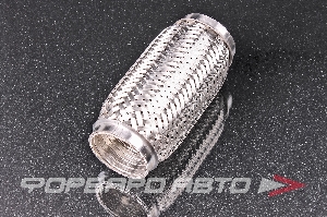 Гофра глушителя 50*150, (Interlock) трехслойная (AISI 304) TIXONA P50150