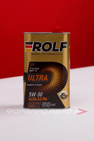 Масло моторное 5W30 1л, Ultra A3/B4  ж/б (с) ROLF 322933