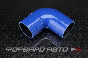 Патрубок силиконовый 57 мм, 90°, синий AUTOBAHN88 