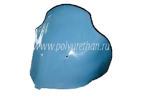 Стекло ветровое для снегохода Arctic Cat Bearcat Z1 XT LTD 2011-2012 (2мм, h=610мм) ПОЛИУРЕТАН 50-44-4342