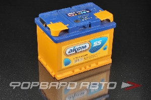 Аккумулятор 12V 55А/ч (R) 245x177x190) 460А АКОМ 