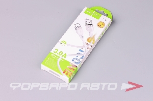 Кабель USB Type-C силиконовый белый  1м HOCO X109