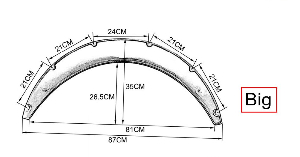 Фендер арки колесной 870мм*350мм EPMAN EPXLM10077-BIG