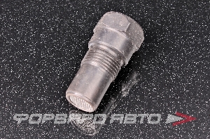 Обманка / проставка кислородного датчика (лямбда-зонда) M18*1,5 (керамика, Евро-5))  Миникатализатором короткий, никелированный корпус TIXONA Z2010