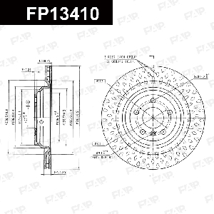 Диск тормозной FAP FP13410