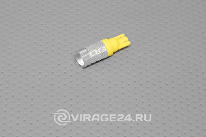 Лампа светодиодная 12V T10 5630 10SMD желтая Китай 