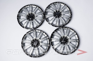 Колпак колесный R15" Торнадо карбон, к-т 4шт АКС LW1525