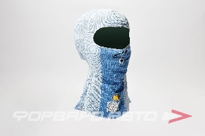 Подшлемник (балаклава) ALPINESTARS ZX EVO V2, белый/голубой, одноразмерный (FIA 8856-2018) ALPINESTARS 4754320-27