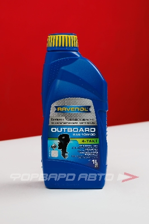 Масло моторное 10W30 1л, 4T OUTBOARDOEL для лодок (п/с) RAVENOL 1153203-001-01-999