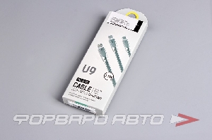 Кабель USB iPhone+Micro+Type-c 1,5м 3-в-1 HOCO U9