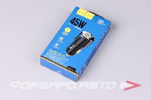 Устройство зарядное  (PD45W+USB20W) цвет черный HOCO NZ6