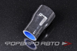 Патрубок силиконовый 38-51 мм, L=100 мм, 4 слоя армировки, чёрный FORA ASHU02-38>51