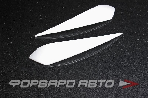 Накладки фар (реснички) для автомобиля ВАЗ 2170 Лада Приора Lada Priora (прямые)  