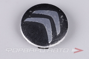 Колпачок ступицы для литых дисков Citroen, D54/58мм, Black/silver Save Car 14_58мм_ST_СМК