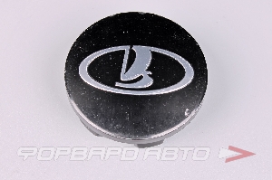 Колпачок ступицы для литых дисков LADA, D51,5/56мм, Black/silver лого NOVA-PRO LADA, 56/52