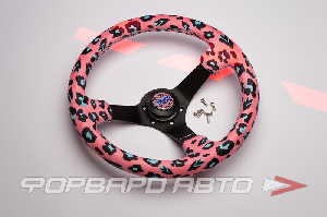 Руль 350 мм, большой вылет, SAVAGE INSPIRED PINK NRG RST-036MB-SV-PK