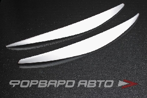 Накладки фар (реснички) Peugeot 308, 2007г-  