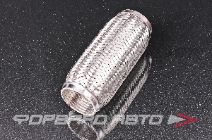 Гофра глушителя 60*200, (Interlock) трехслойная (AISI 304) TIXONA P60200