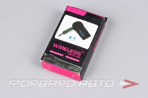 Ресивер-AUX проигрыватель Bluetooth  (AUX 3.5-3.5) с микрофоном, черный  BT - 350