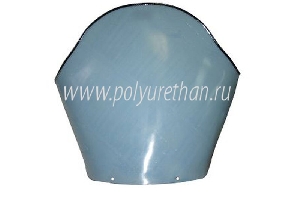 Стекло для снегохода Yamaha vt700, vt600, vt500x (2мм, h=530мм) ПОЛИУРЕТАН 50-44-428Pc