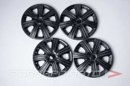 Купить Колпак колесный R15" DTM чёрный глянец, к-т 4шт STAR S15016
