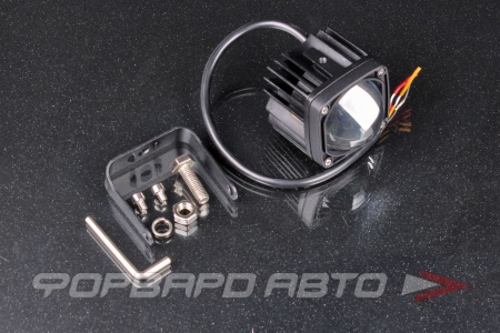 Купить Фара светодиодная 12V/24V 15W 6000К/3000К, 2 диода, 57*80*50 мм прямоугольная SKYWAY S07201129