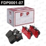 Колодки тормозные FAP FDP0001-07