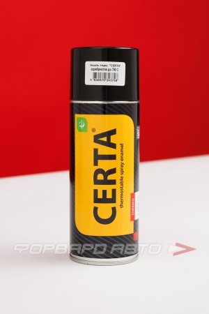 Купить Эмаль термостойкая 650°C 520мл серебристая CERTA 