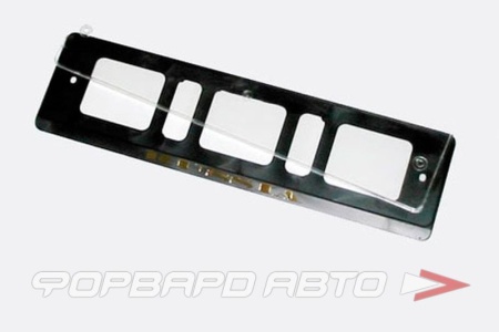 Купить Накладка под номер пластиковая с катафотами <> 