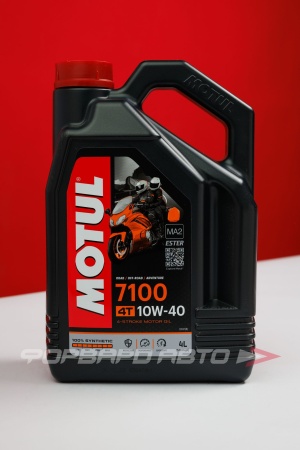 Купить Масло моторное 10W40 4л, 4T 7100 Moto SN, MA2 (с) MOTUL 112122