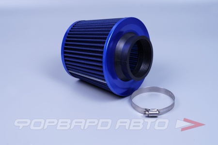 Купить Фильтр нулевого сопротивления на ВАЗ инжектор (большой) синий, ( посад. 70мм.) ТЮНИНГ A 021 blu