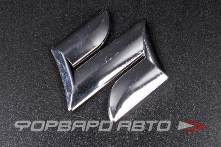 Купить Эмблема Suzuki хром 100х100мм (скотч) SKYWAY ACS-EMNSUZ10001