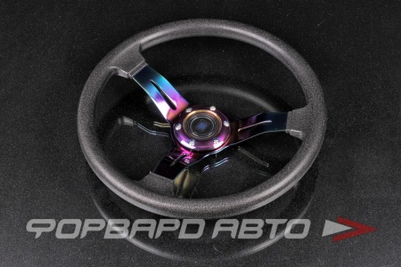 Купить Руль 350мм, малый вылет, полиуретан, Neo-Chrome (PU+ALumnium Alloy) NARDI STYLE YT3-SW-11-1