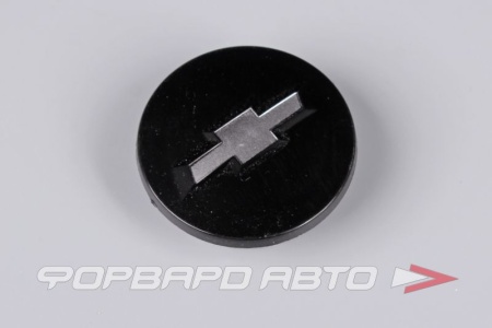 Купить Колпачок ступицы для литых дисков Chevrolet, D47/59мм, h9,5-14 мм Black/silver <> CH-03