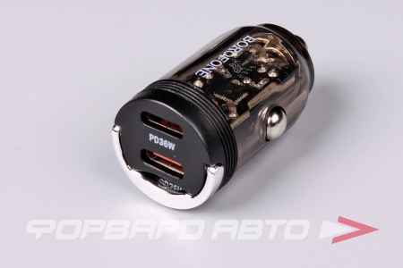 Купить Устройство зарядное в прикуриватель PD36W (2C), цвет черный BOROFONE BZ29B