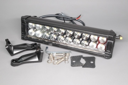 Купить Фара светодиодная 60W (3W*20), 9-32V, 6500K, 3880Lm, Размер: Lфара=300, Lкрепёж=420, H=70, h=85, Комбинированный свет FHE-technology HT-02A 60W combo (ETI)