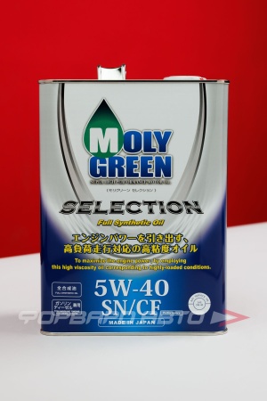 Купить Масло моторное 5W40 4л, SELECTION SN/CF MOLY GREEN 0470089