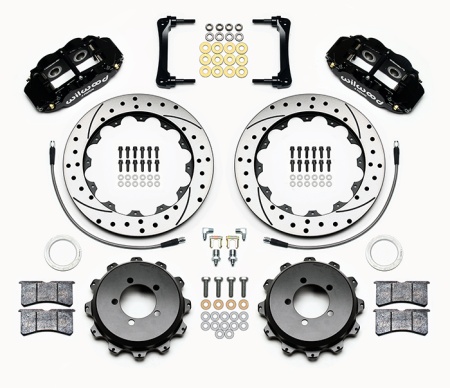 Купить Тормозная система 4-х поршневая, задняя, Toyota GT86/ Subaru BRZ / Scion FRS (диски, суппорта, шланги, колодки, установочный комплект) WILWOOD 140-12871-D