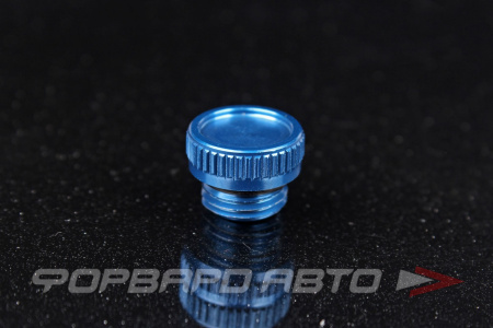 Заглушка М12*1,25мм гайки колесной, синяя OD-16mm, H - 6mm, Aluminum Cap Blue TPI BALCP1344BL-20