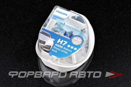 Купить Лампа H7 12V 55W +W5W White Vision Абсолютно белый PHILIPS 12972 WVUSM