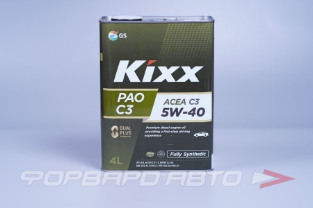 Купить Масло моторное 5W40 4л, PAO C3 KIXX L209244TE1