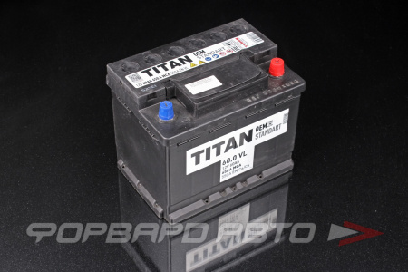 Аккумулятор 12V 60А/ч (L)  L2 (242x175x190) 550A TITAN TS60.0